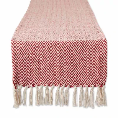 Design Imports Tango Red Chevron Table Runners