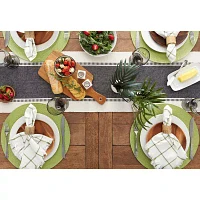 Design Imports Dobby Stripe Ribbed Table Runners