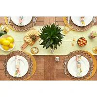 Design Imports Avocado Chevron Handloom Table Runners