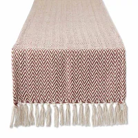 Design Imports Cinnamon Chevron Handloom Table Runners