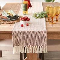 Design Imports Cinnamon Chevron Handloom Table Runners