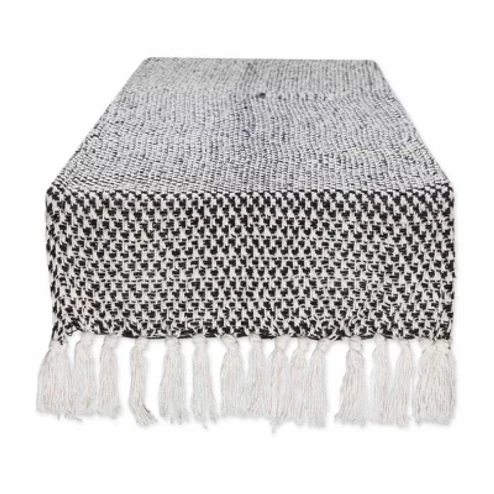 Design Imports Black Woven Table Runners