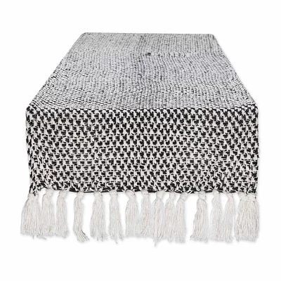 Design Imports Black Woven Table Runners