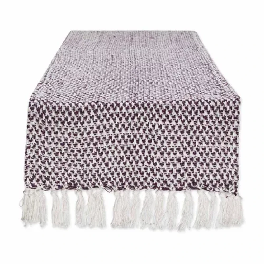 Design Imports Eggplant Woven Table Runners