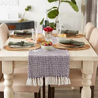 Design Imports Eggplant Woven Table Runners