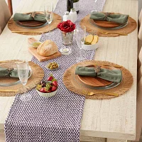 Design Imports Eggplant Woven Table Runners