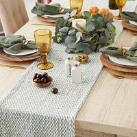 Design Imports Jadeite Woven Table Runners