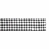 Design Imports Mineral Heavyweight Check Fringed Table Runners