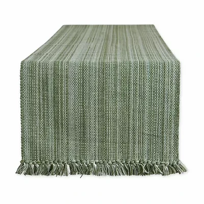 Design Imports Artichoke Variegated Fringe Table Runners