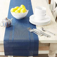 Design Imports Nautical Blue Pvc Doubleframe Table Runners