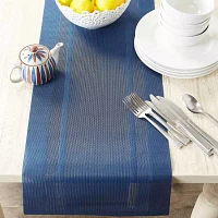 Design Imports Nautical Blue Pvc Doubleframe Table Runners