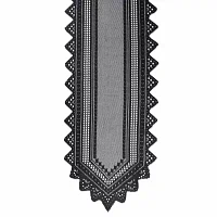 Design Imports Black Nordic Lace Table Runners