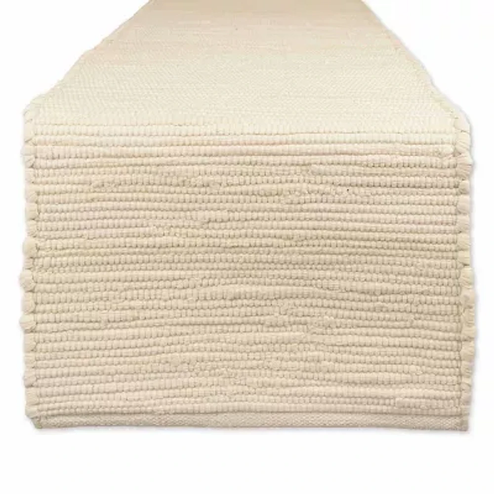 Design Imports Natural Solid Chindi Table Runner