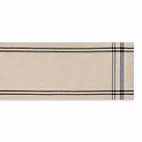 Design Imports Black French Stripe Table Runners