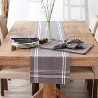 Design Imports Gray French Stripe Table Runners