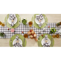 Design Imports Gray/White Checkers Table Runners