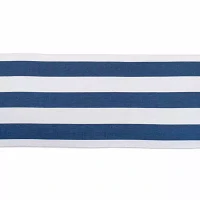 Design Imports Navy/White Dobby Stripe Table Runners