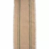 Design Imports Artichoke Double Border Burlap Table Runners