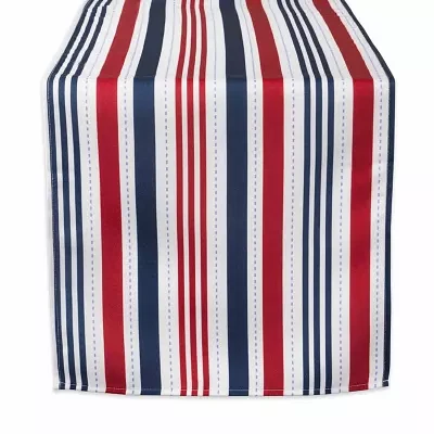 Design Imports Patriotic Stripe Outdoor Table Runners