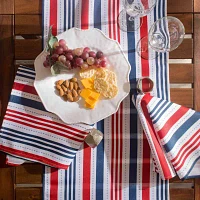 Design Imports Patriotic Stripe Outdoor Table Runners