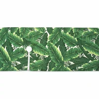 Design Imports Banana Leaf Outdoor  With Zipper Table Runners