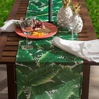 Design Imports Banana Leaf Outdoor  With Zipper Table Runners