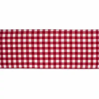 Design Imports Tango Red Check Outdoor Table Runners