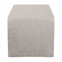 Design Imports Stone Brown Solid Chambray Table Runners