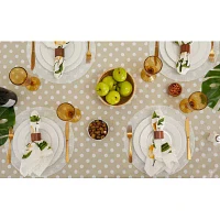 Design Imports Natl Polka Dot Vinyl Tablecloths