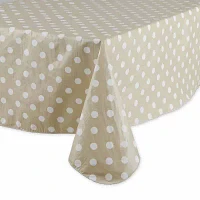 Design Imports Natl Polka Dot Vinyl Tablecloths