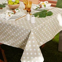 Design Imports Natl Polka Dot Vinyl Tablecloths