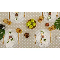 Design Imports Natl Polka Dot Vinyl Tablecloths