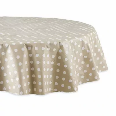 Design Imports Polka Dot Vinyl Tablecloths