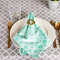 Design Imports Gray Lattice Tablecloths