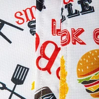 Design Imports Bbq Fun Print Outdoor  With Zipper Tablecloths