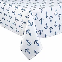 Design Imports Anchors Print Outdoor Tablecloths