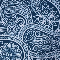 Design Imports Blue Paisley Print Outdoor Tablecloths