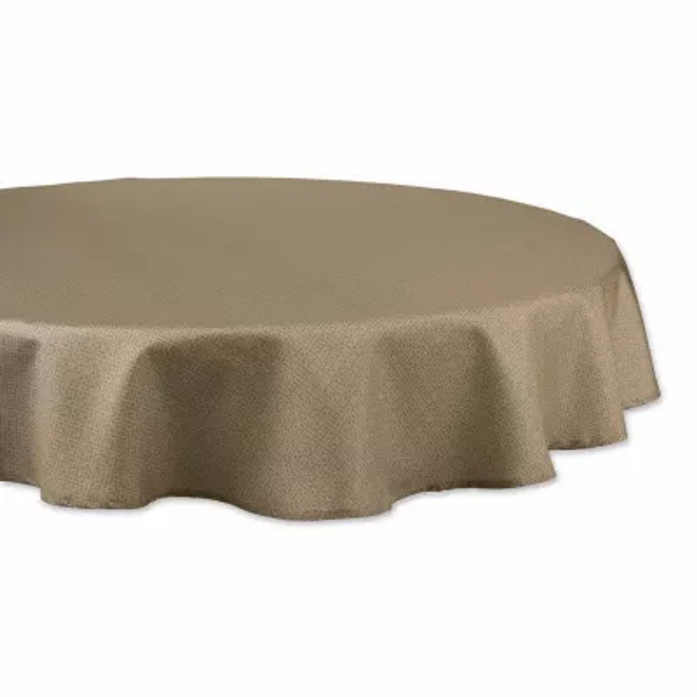 Design Imports Stone Tonal Lattice Print Outdoor Tablecloths