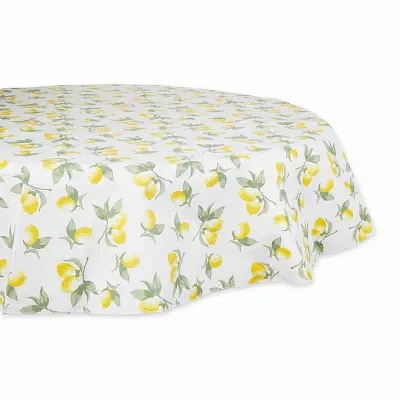 Design Imports Summer Lemons Vinyl Tablecloths