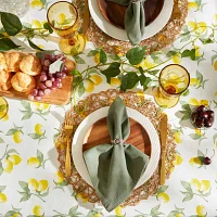 Design Imports Summer Lemons Vinyl Tablecloths