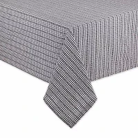 Design Imports Black Farmhouse Gingham Tablecoth