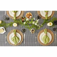 Design Imports Black Farmhouse Gingham Tablecoth