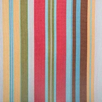 Design Imports Summer Stripe Outdoor  With Zipper Tablecloth