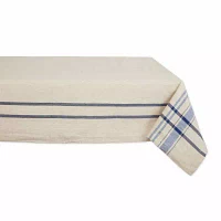 Design Imports Nautical Blue French Stripe Tablecloths