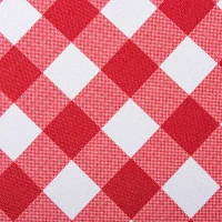 Design Imports Tango Red Check Outdoor  With Zipper Tablecloths