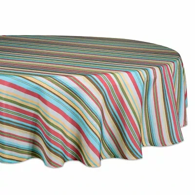 Design Imports Summer Stripe Outdoor Tablecloths