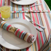 Design Imports Summer Stripe Outdoor Tablecloths