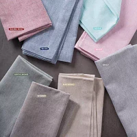 Design Imports Natural Solid Chambray Tablecloth