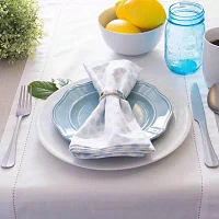 Design Imports Natural Solid Chambray Tablecloth