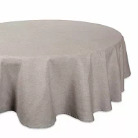 Design Imports Natural Solid Chambray Tablecloths